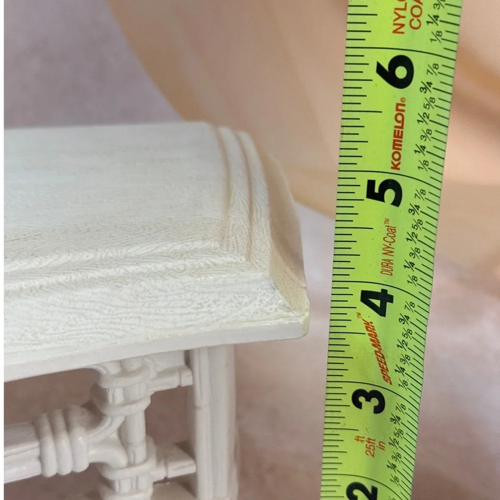 Off White Homco Faux Wicker Wall Shelf